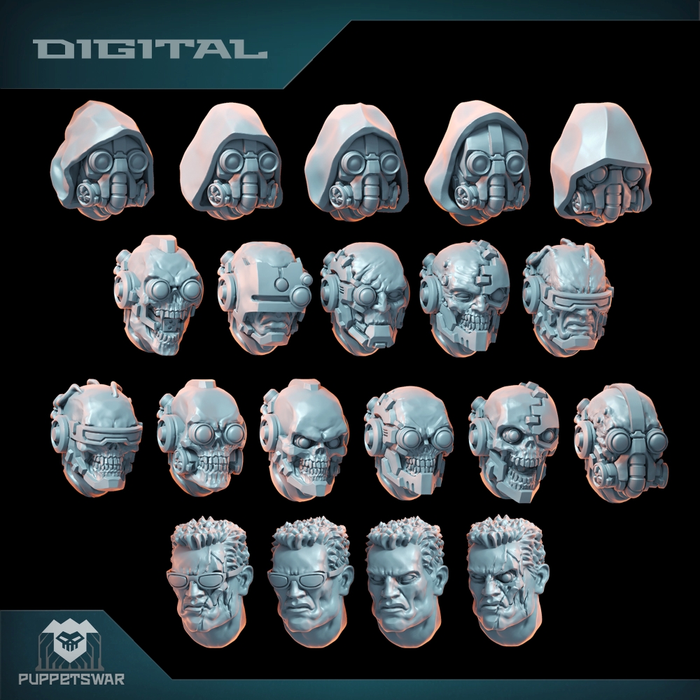 Cyborg Strikers Heads